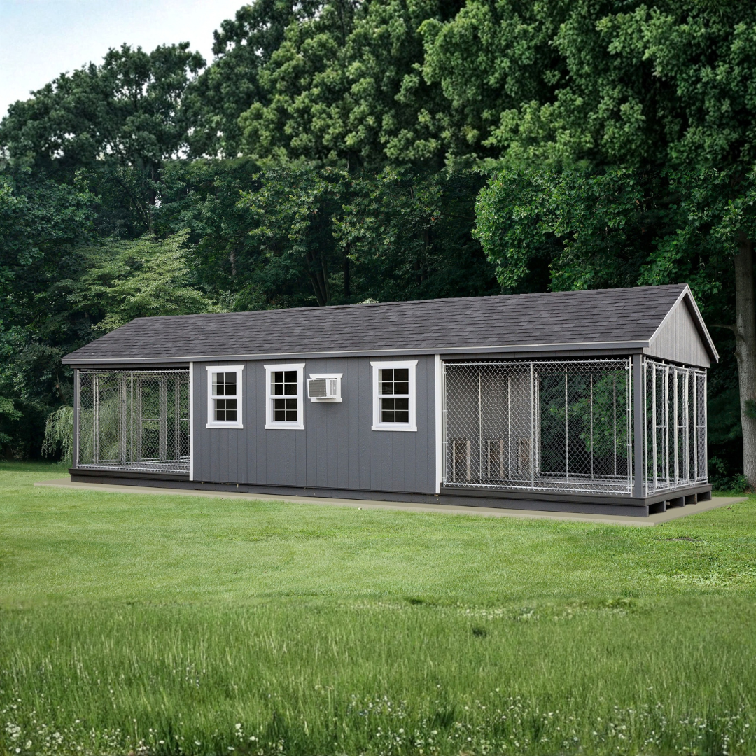 Bind in Hand 12×36 6-Run Commercial Kennel