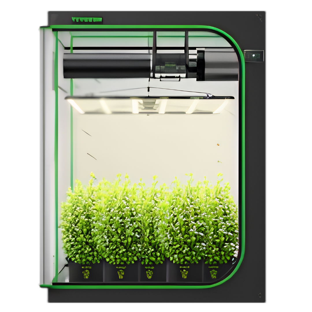 Vivosun Smart Grow Tent Kit 5x5 Complete Indoor Grow System with Smart Controller, Full-Spectrum LED Grow Light & Ventilation Automation System, 1680D Mylar Tent 60"x60"x80"