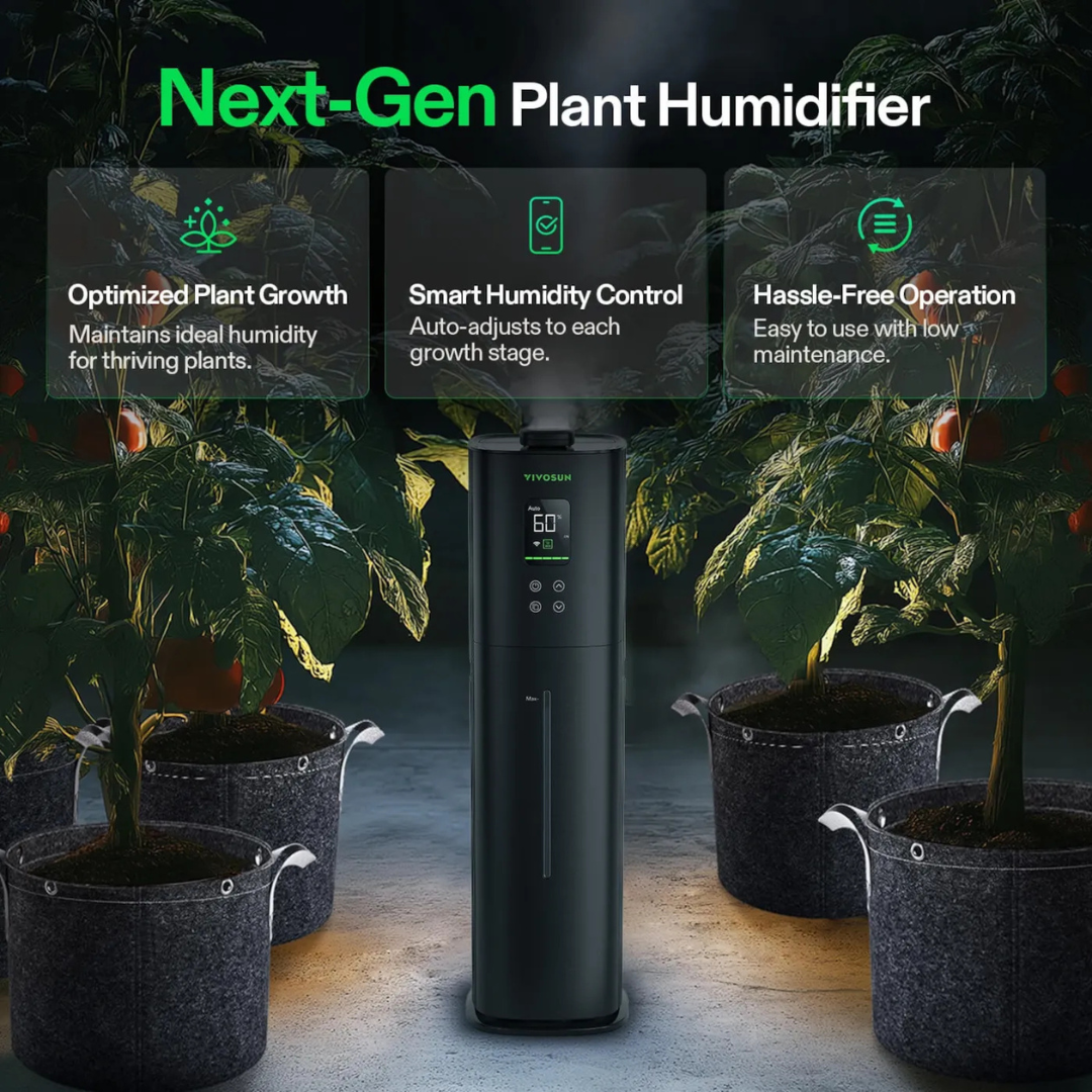 Vivosun AeroStream H09 Intelligent Wi-Fi Humidifier, 2.38 Gal / 9 L Humidifier with Temp & Humidity Probe, Smart Remote Control, Designed for Growers