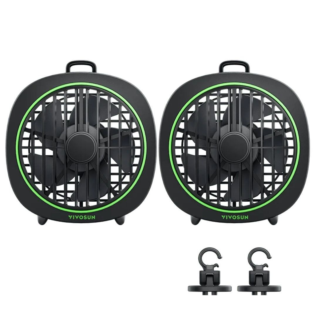 Vivosun AeroWave D4, 4” Grow Tent Clip Fan with Detachable Hook, Black