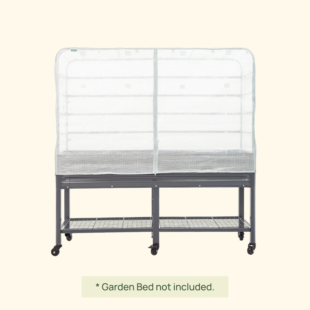 Vego Greenhouse Frost Cover & Trellis System for Elevated Bed
