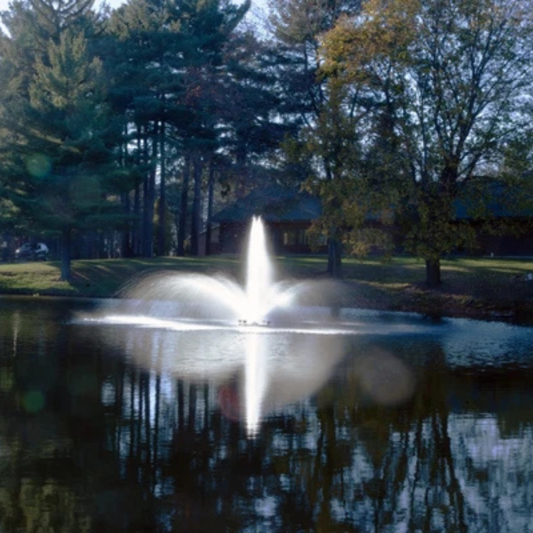 Scott Aerator Baystone Fountain For Medium, Residential Ponds 1 hp 115 volts