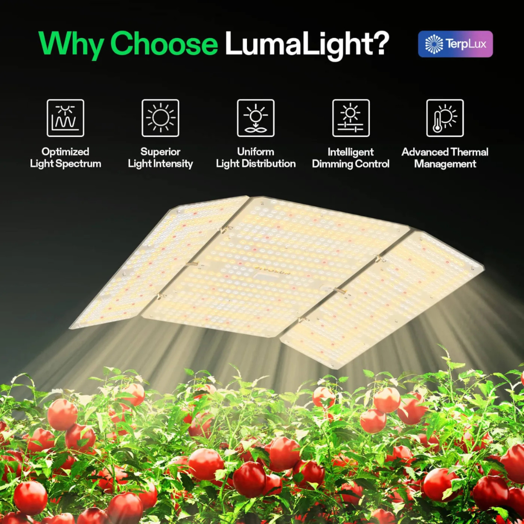 Vivosun LumaLight 400W LED Grow Light, Full Spectrum Plant Light, Smart Dimmable & High PPFD for Indoor Plants Seedling Vegetables Bloom