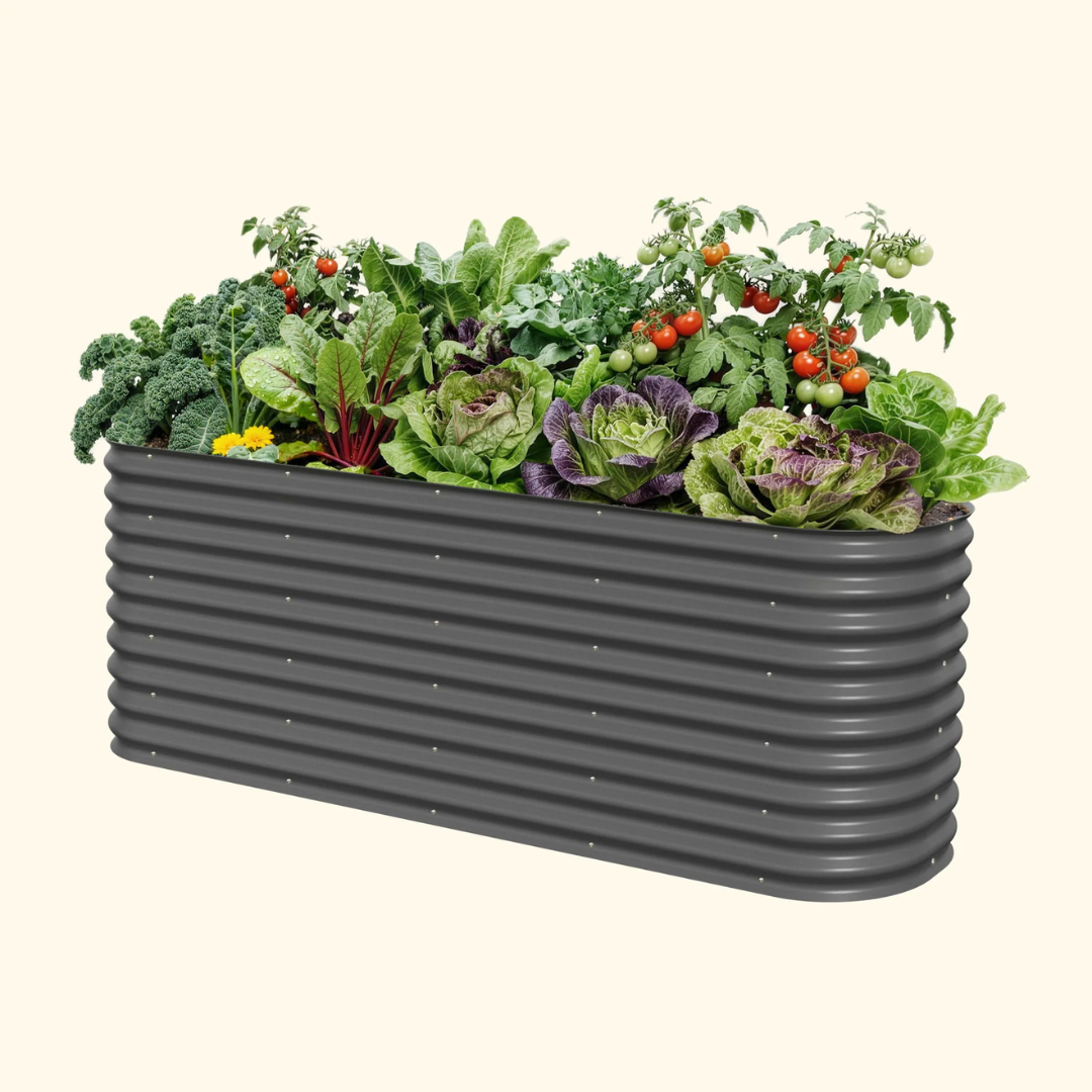 Vego 32" Extra Tall 9 In 1 Large Modular Metal Raised Garden Bed Kit