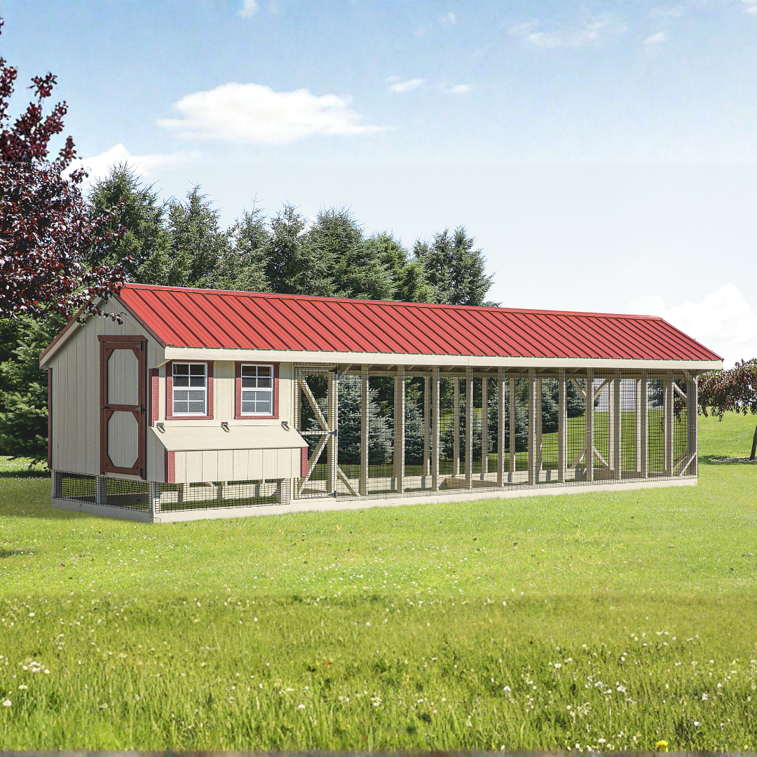 Bird in Hand 7×32 Quaker Combination Chicken Coop