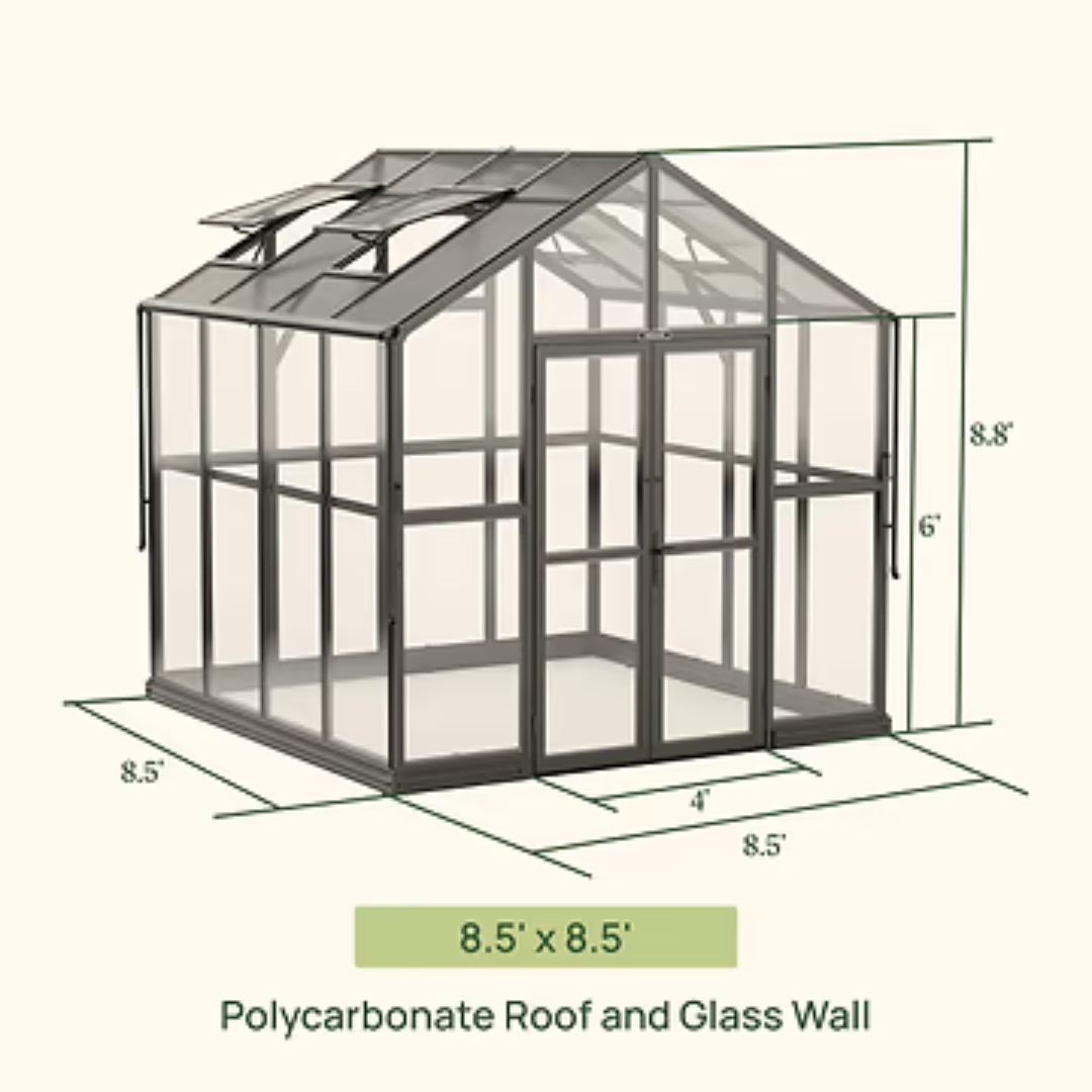 Vego Victorian Greenhouse - 8.5ft Wide