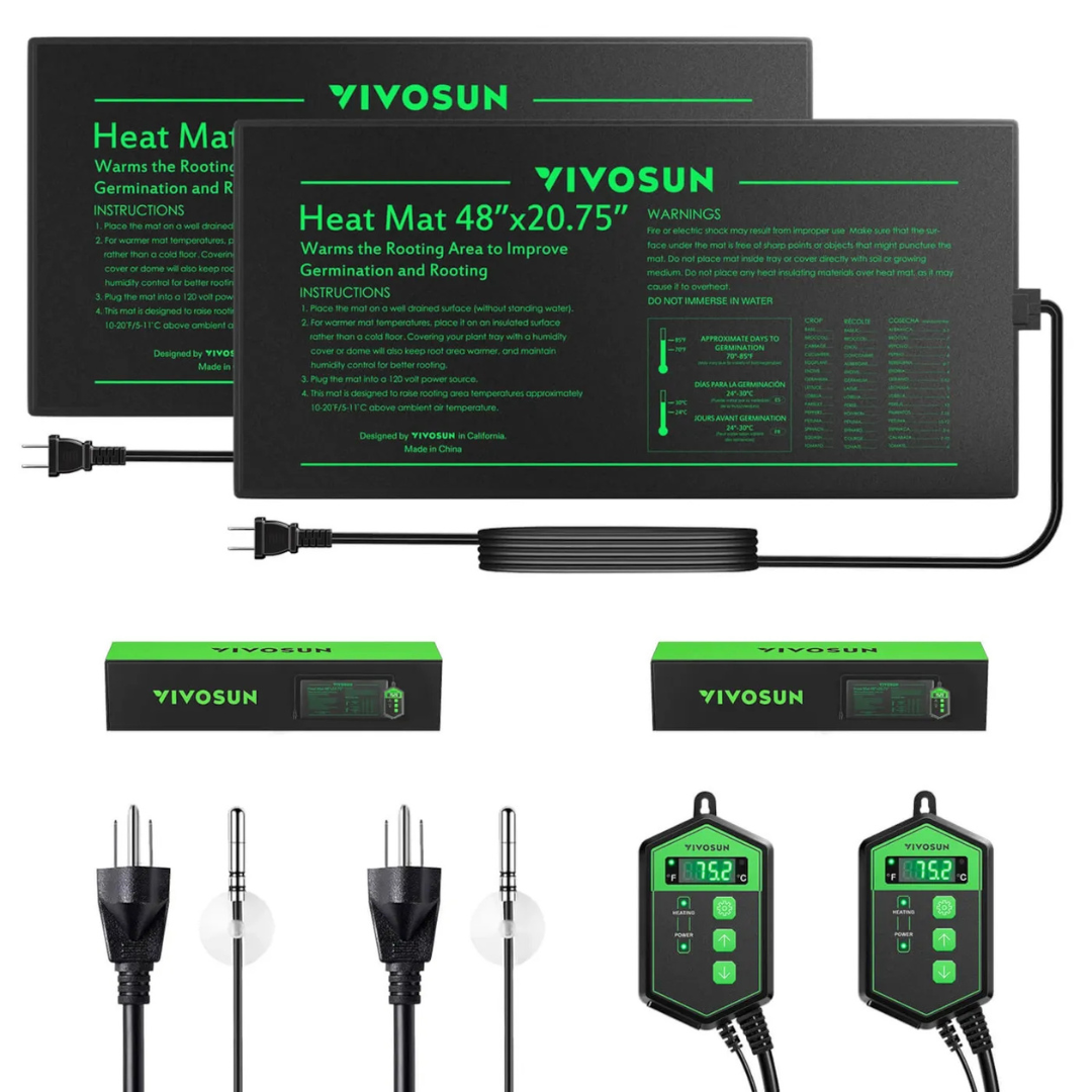 Vivosun Seedling Heat Mat Digital Thermostat Combo 48″x20.75″
