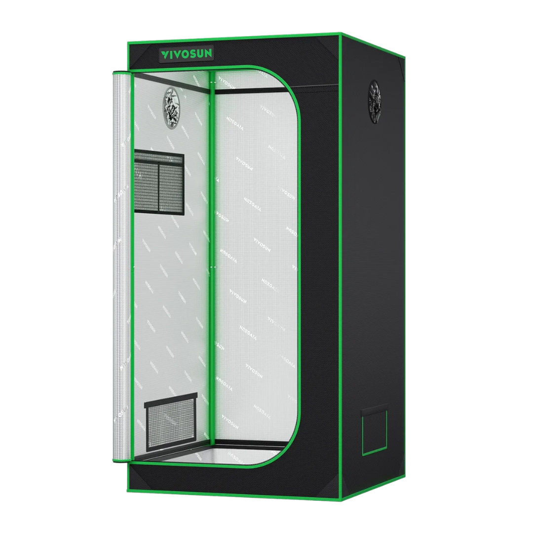 Vivosun Grow Tent 2.7x2.7 S276, 1-2 Plants Use, 600D Light-proof Oxford, 32″ x 32″ x 63″, For Indoor Plants Growing