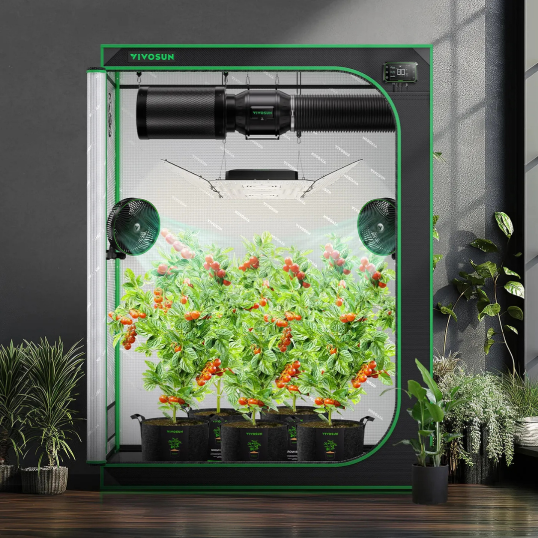 Vivosun Grow Tent 2x5 S538, 4-6 Plants Use, 600D Light-proof Oxford, 32″ x 60″ x 80″, For Indoor Plants Growing