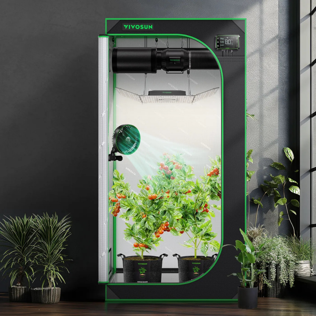 Vivosun Grow Tent 3x3 S336, 2-4 Plants Use, 600D Light-proof Oxford, 36″ x 36″ x 72″, For Indoor Plants Growing