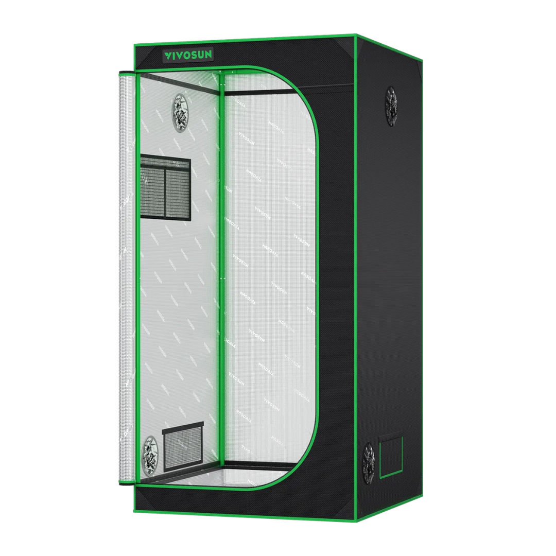 Vivosun Grow Tent 3x3 S336, 2-4 Plants Use, 600D Light-proof Oxford, 36″ x 36″ x 72″, For Indoor Plants Growing