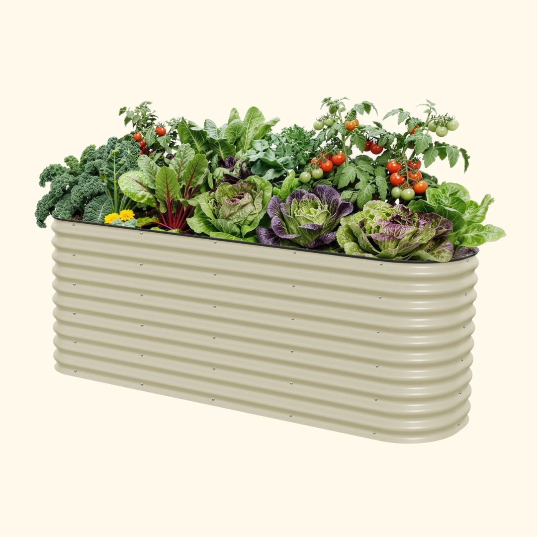 Vego 32" Extra Tall 9 In 1 Large Modular Metal Raised Garden Bed Kit