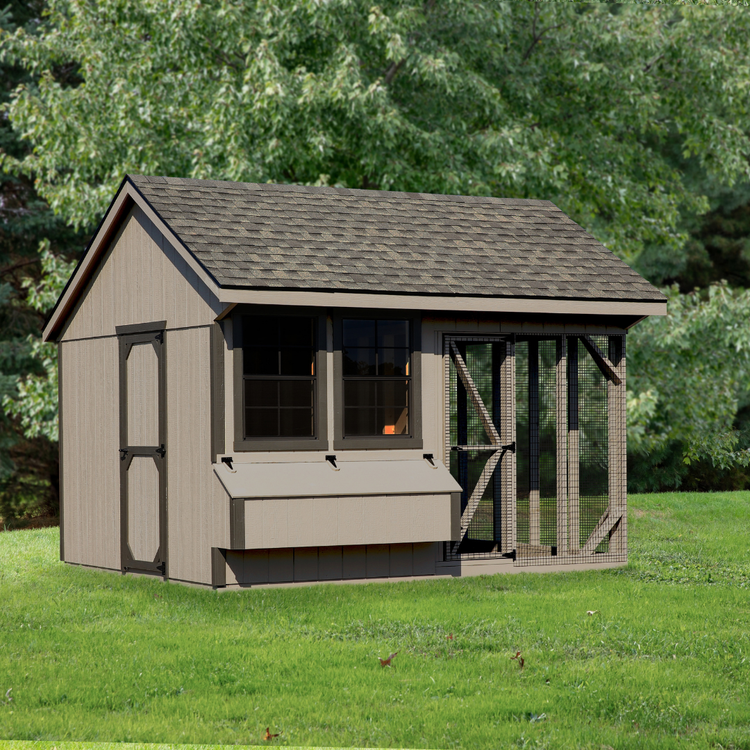 Bird in Hand 10×12 Quaker Combination Chicken Coop