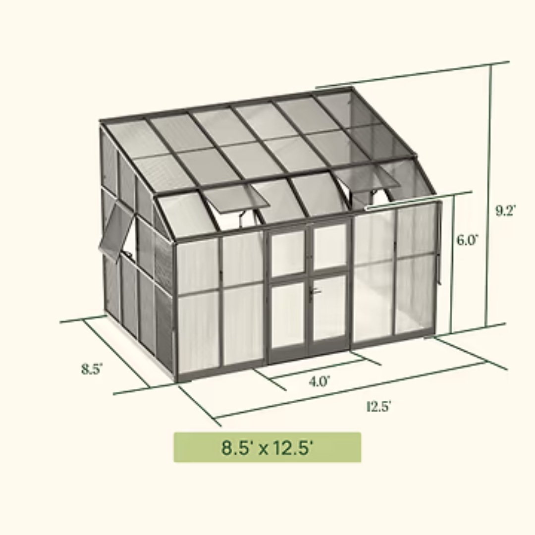 Lean-To Greenhouse - 4.5' x 8.5'