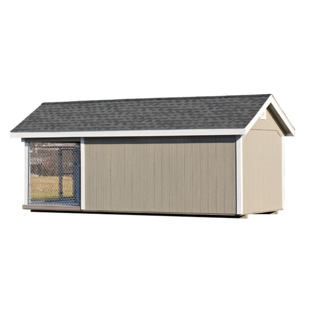 Bird in Hand 8×20 Shed Kennel Combo