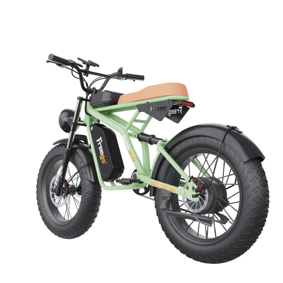 Freego F1 Pro (Camouflage Green) Fat Tires Off Road Electric Bike 7 Speed Gears