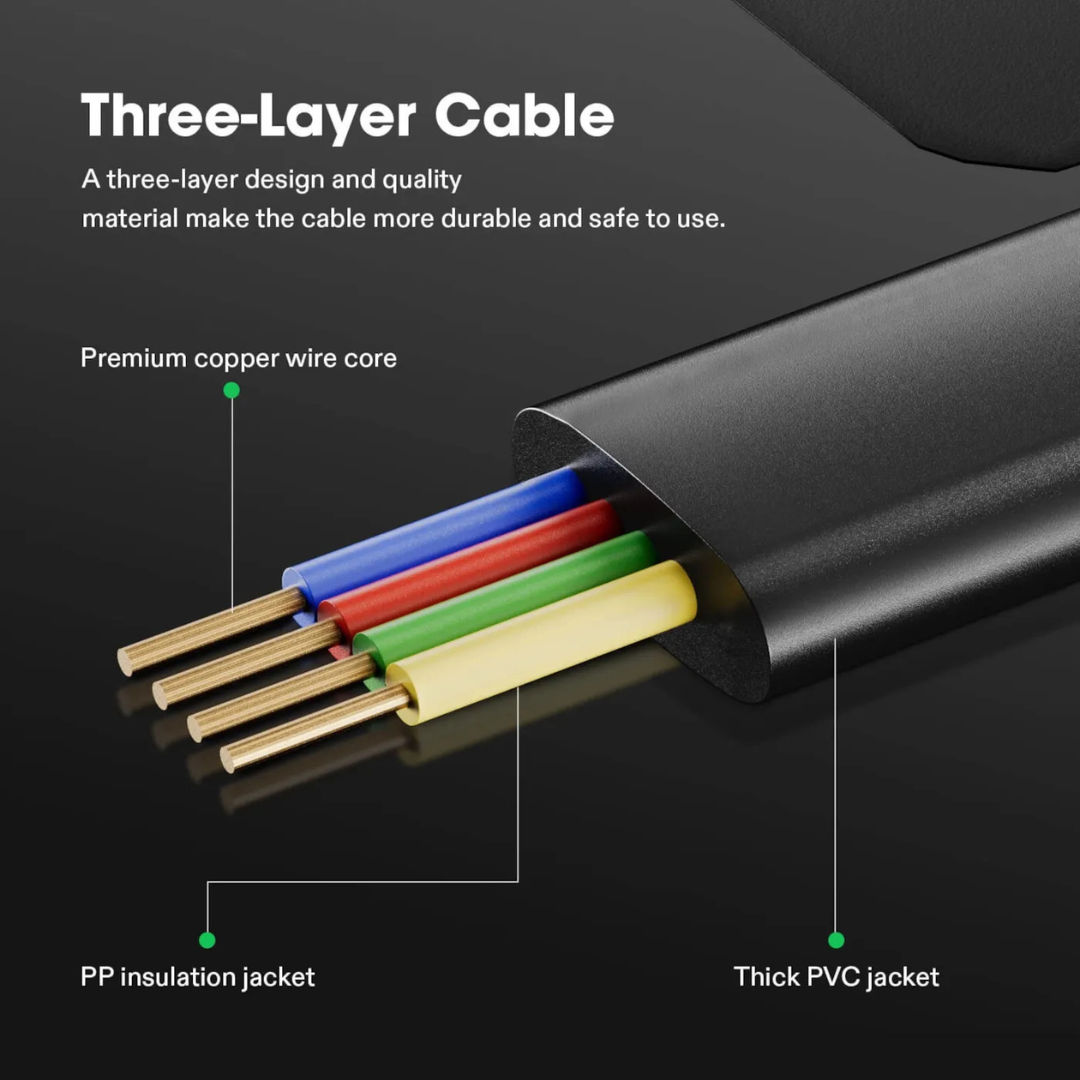 Vivosun RJ11 Cable Male to Male, Connects Grow Lights to GrowHub Controller E42A, 10 Feet
