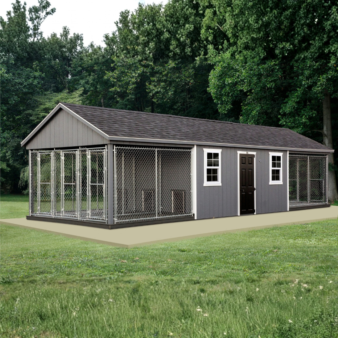 Bind in Hand 12×36 6-Run Commercial Kennel