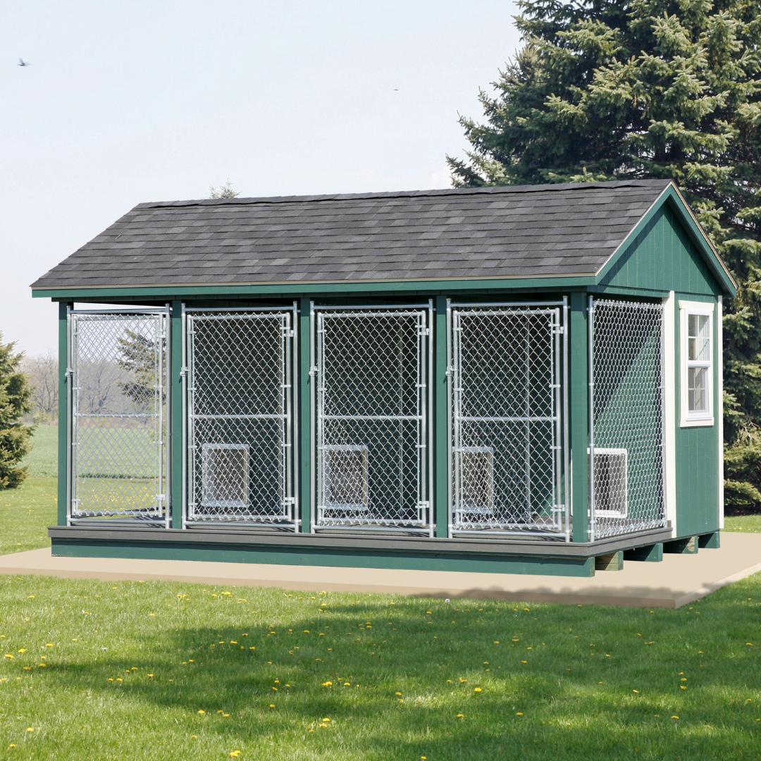 Bird in Hand 10×16 Commercial Dog Kennel