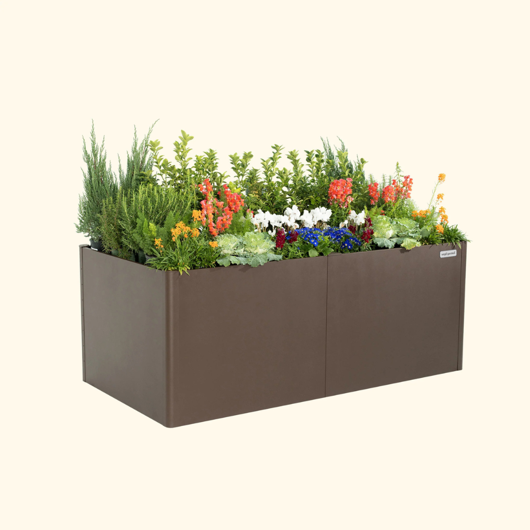 Vego 32" Extra Tall Modern Pro 42" x 83" Metal Raised Garden Bed