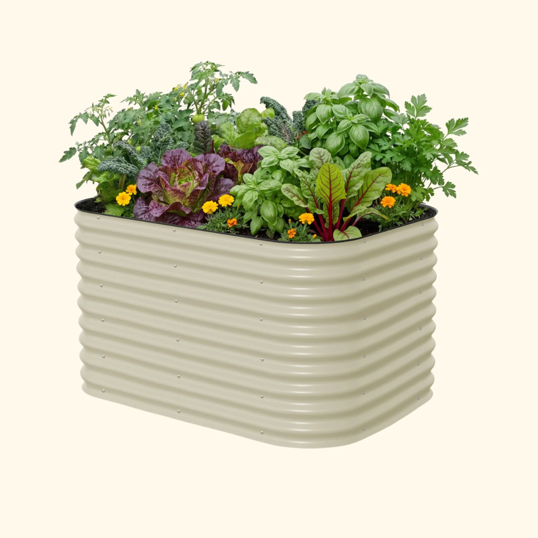 Vego 32" Extra Tall 6 In 1 Medium Modular Metal Raised Garden Bed Kit