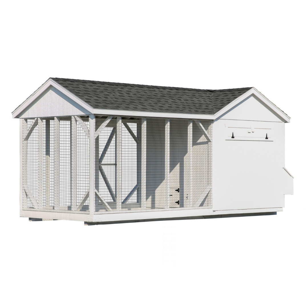 Bird in Hands 8×18 A-Frame Combination Chicken Coop