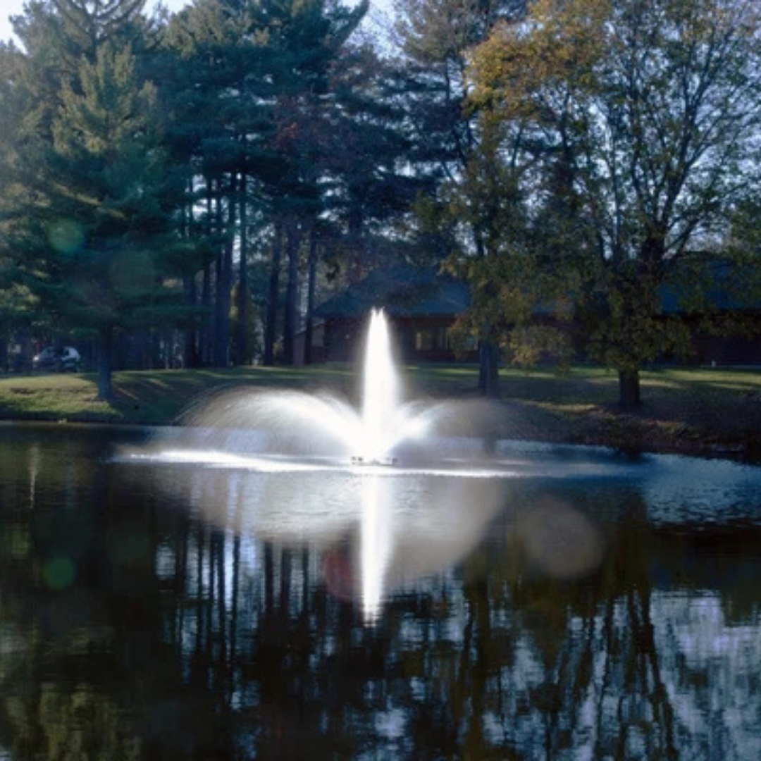 Scott Aerator Baystone Fountain For Small, Residential Ponds  ½ hp 115 volts
