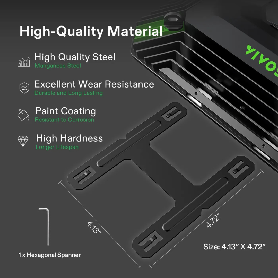Vivosun AeroLight Expandable H-bar, Spacing Adjustment, Black