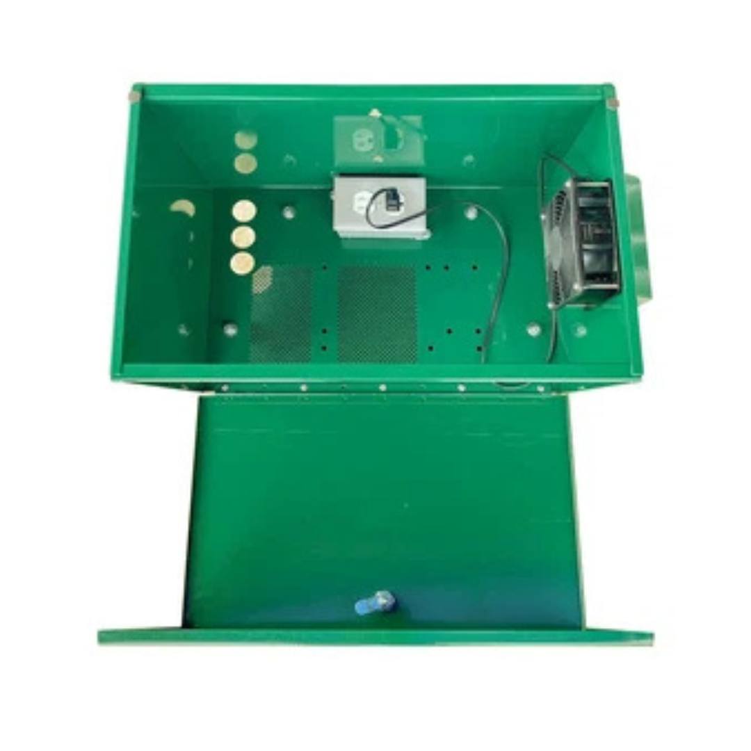 Scott Aerator Steel Compressor Cabinet With Fan & Ground Base