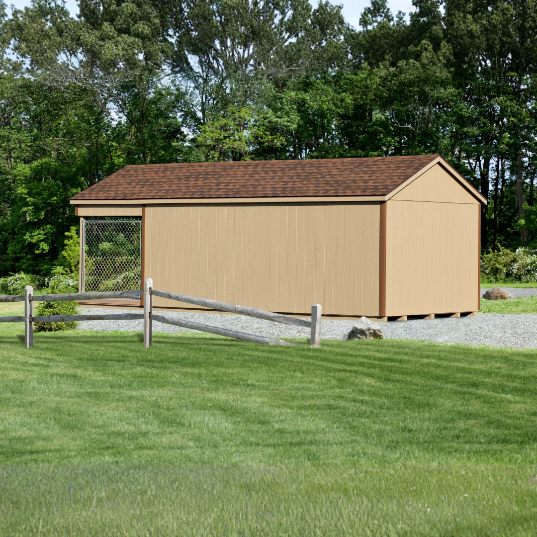 Bird in Hand Residential 10×24 Dog Kennel