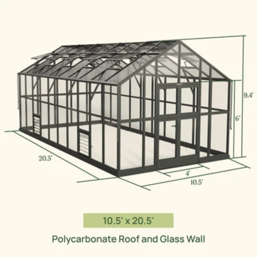 Vego Victorian Greenhouse - 10.5ft Wide