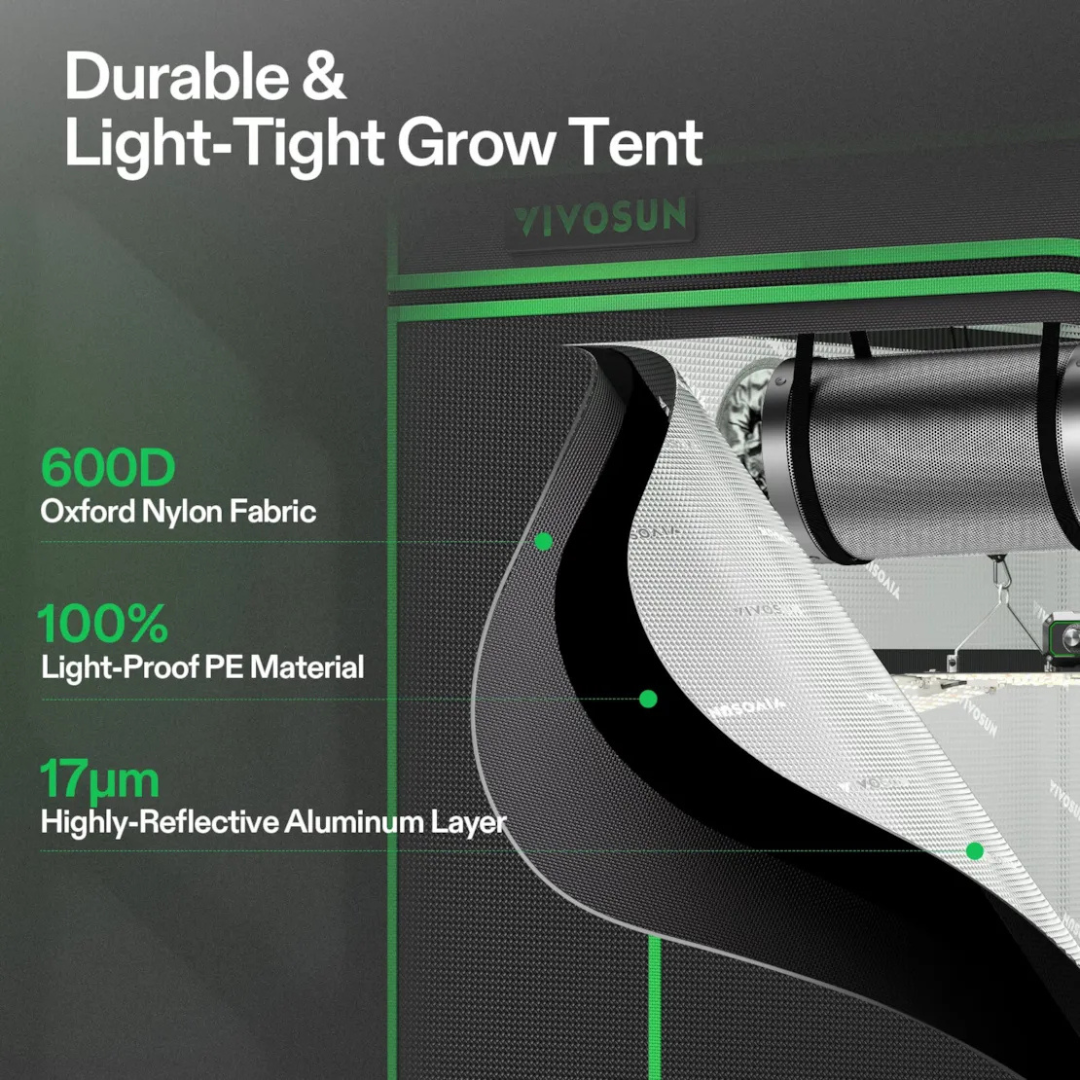 Vivosun Starter Grow Tent Kit, 4 × 2ft 2-Plant System, WiFi-Controlled Grow System with Full Spectrum LED Grow Light, Automatic Ventilation, GrowHub Outlet A22 with Temperature and Humidity Sensor