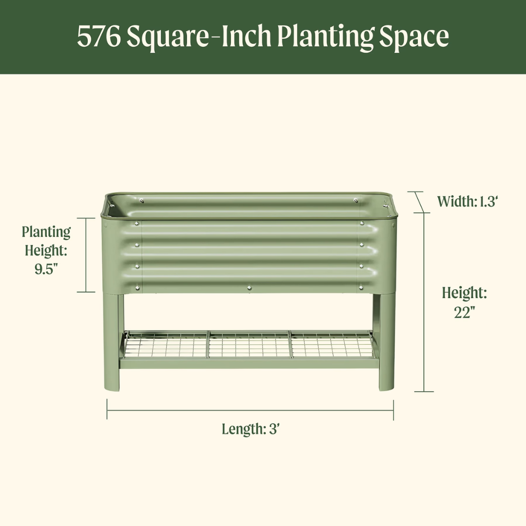 Vego Kids First Elevated Garden Bed - 1.3' x 3.0'