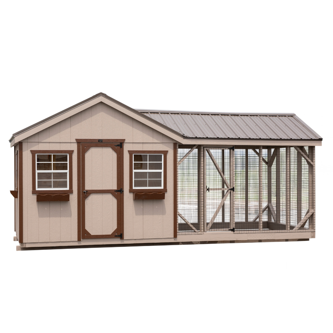 Bird in Hand 8×20 A-Frame Combination Chicken Coop
