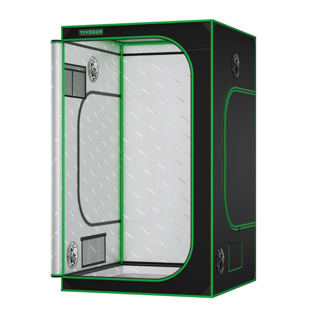 Vivosun Grow Tent 4x4 S448, 4-8 Plants Use, 600D Light-proof Oxford, 48″ x 48″ x 80″, For Indoor Plants Growing