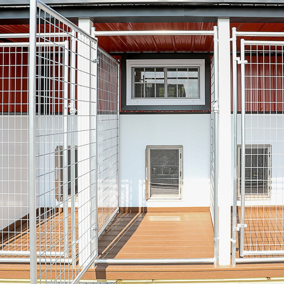 Bird in Hand 14×30 5-Run Commercial Kennel With Lobby