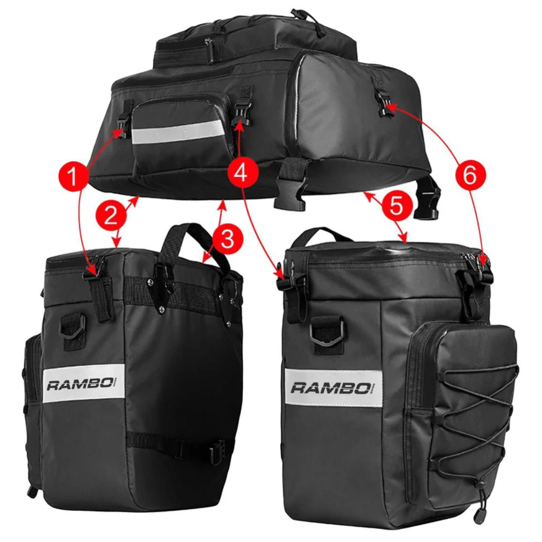 Rambo Bikes Waterproof Triple Accessory Bag- R161