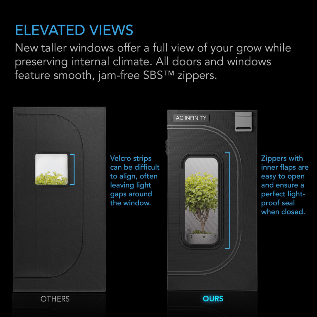AC Infinity CLOUDLAB 811, Advance Grow Tent 10x10, Thickest Poles and Canvas 120" x 120" x 80"