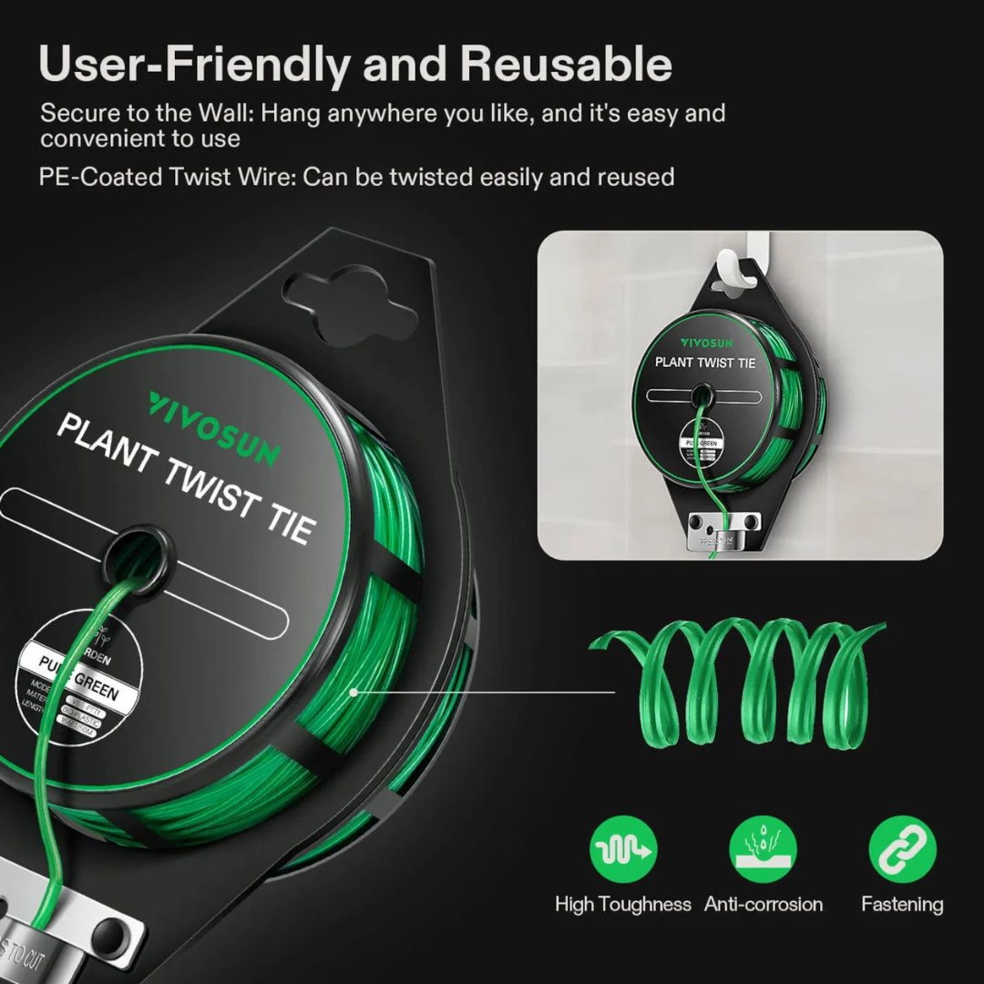 Vivosun Twist Tie Roll Spool Dispenser