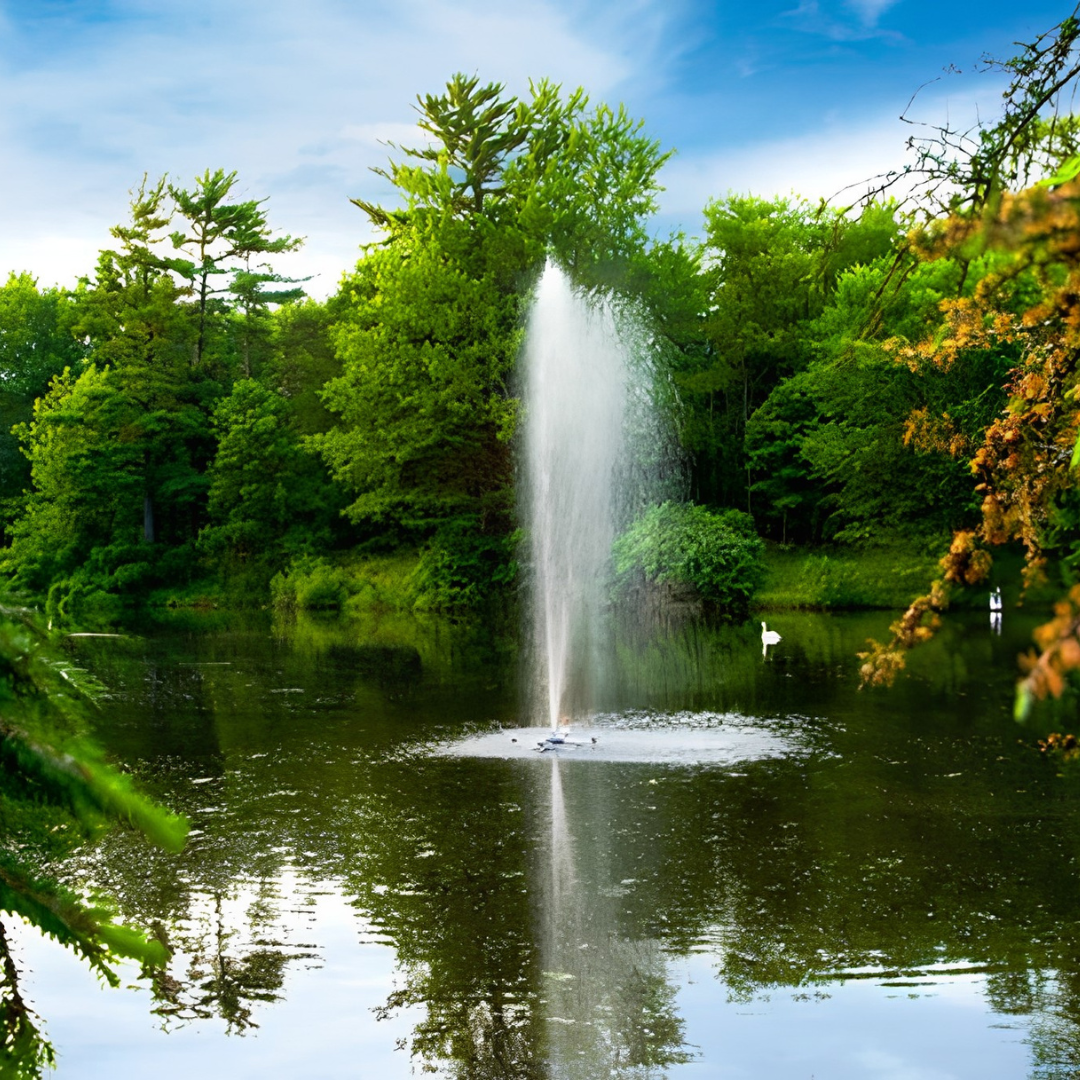 Scott Aerator Gusher Fountain For Small, Residential Ponds  ½ hp 115 volts