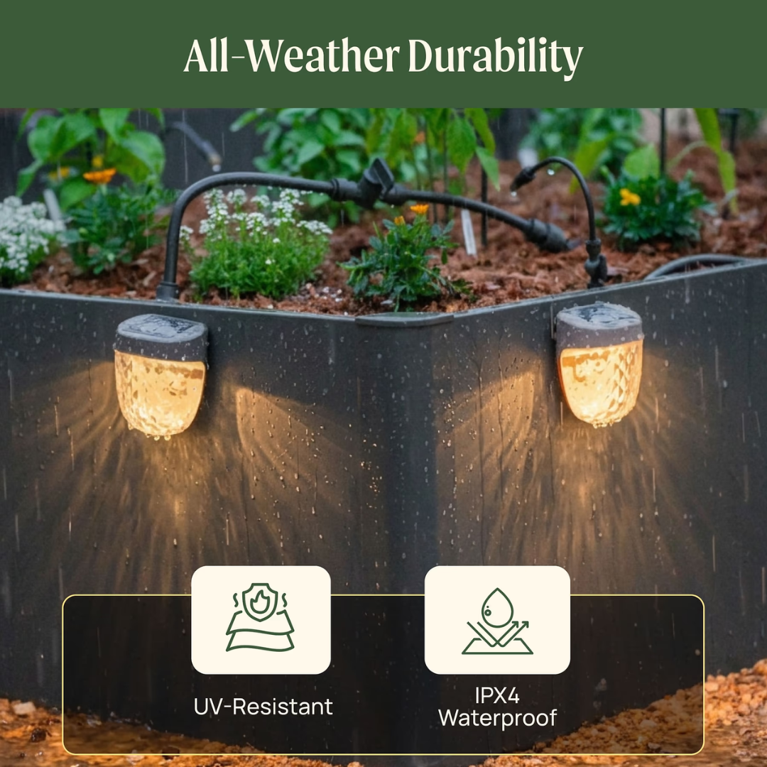 Vego Diamond Garden Solar Light - Flat Mount