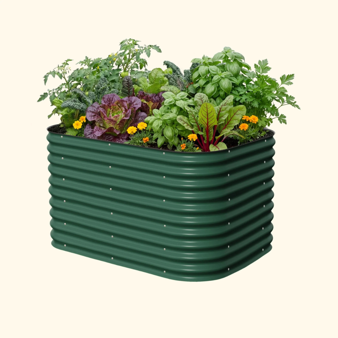 Vego 32" Extra Tall 6 In 1 Medium Modular Metal Raised Garden Bed Kit