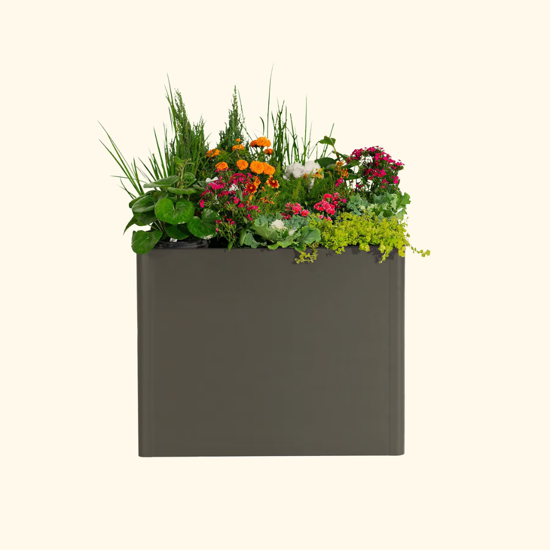 Vego 32" Extra Tall Modern Pro 42" x 42" Metal Raised Garden Bed