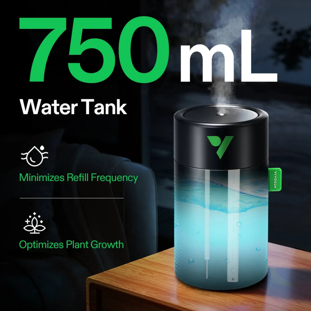 Vivosun AeroStream U075 750ml USB Humidifier with 2 Mist Modes, Designed for Small Grow Tents/VGrow