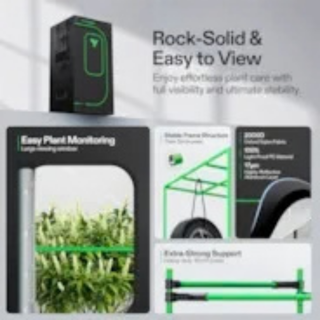 VIVOSUN Smart Grow Tent Kit PRO Indoor Grow System with Tunable Spectrum LED Light and Smart GrowHub Automation