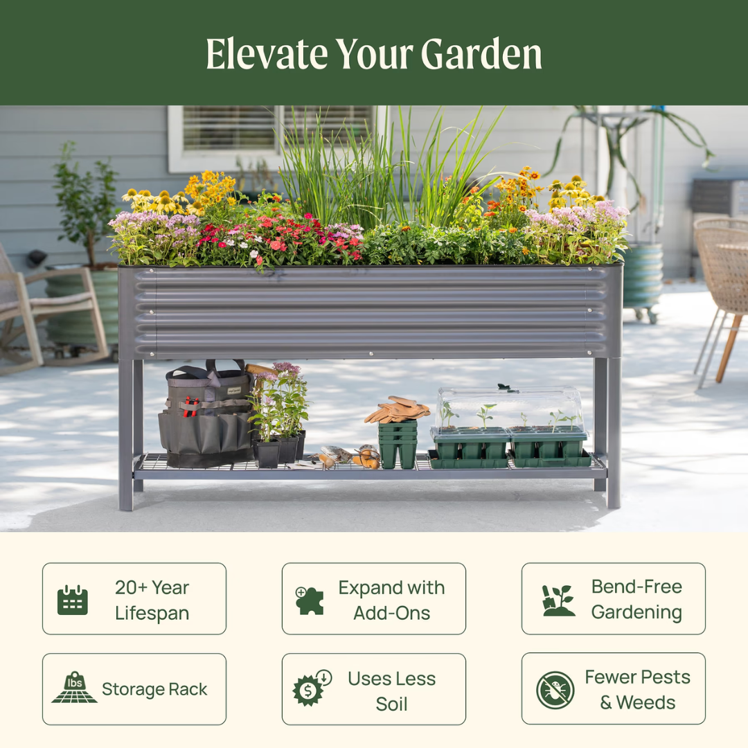 Vego Elevated Garden Bed - Slim Series 1.5' x 5.5'