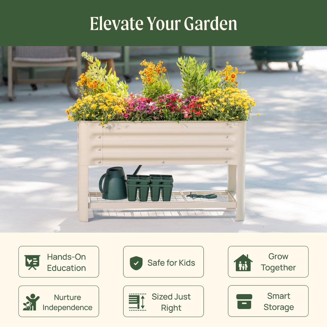 Vego Kids First Elevated Garden Bed - 1.3' x 3.0'