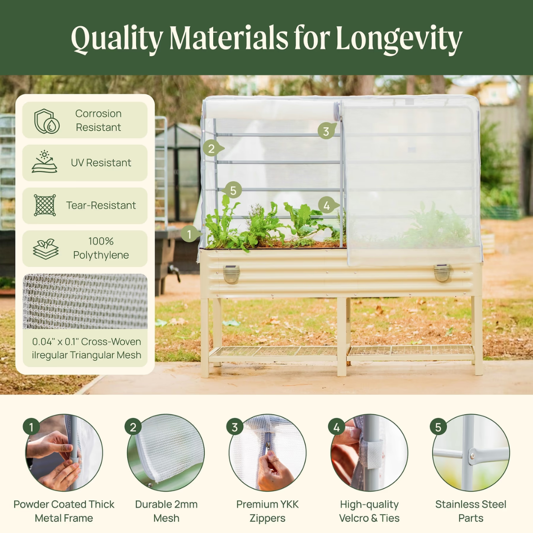 Vego Mesh Cover System for Elevated Bed