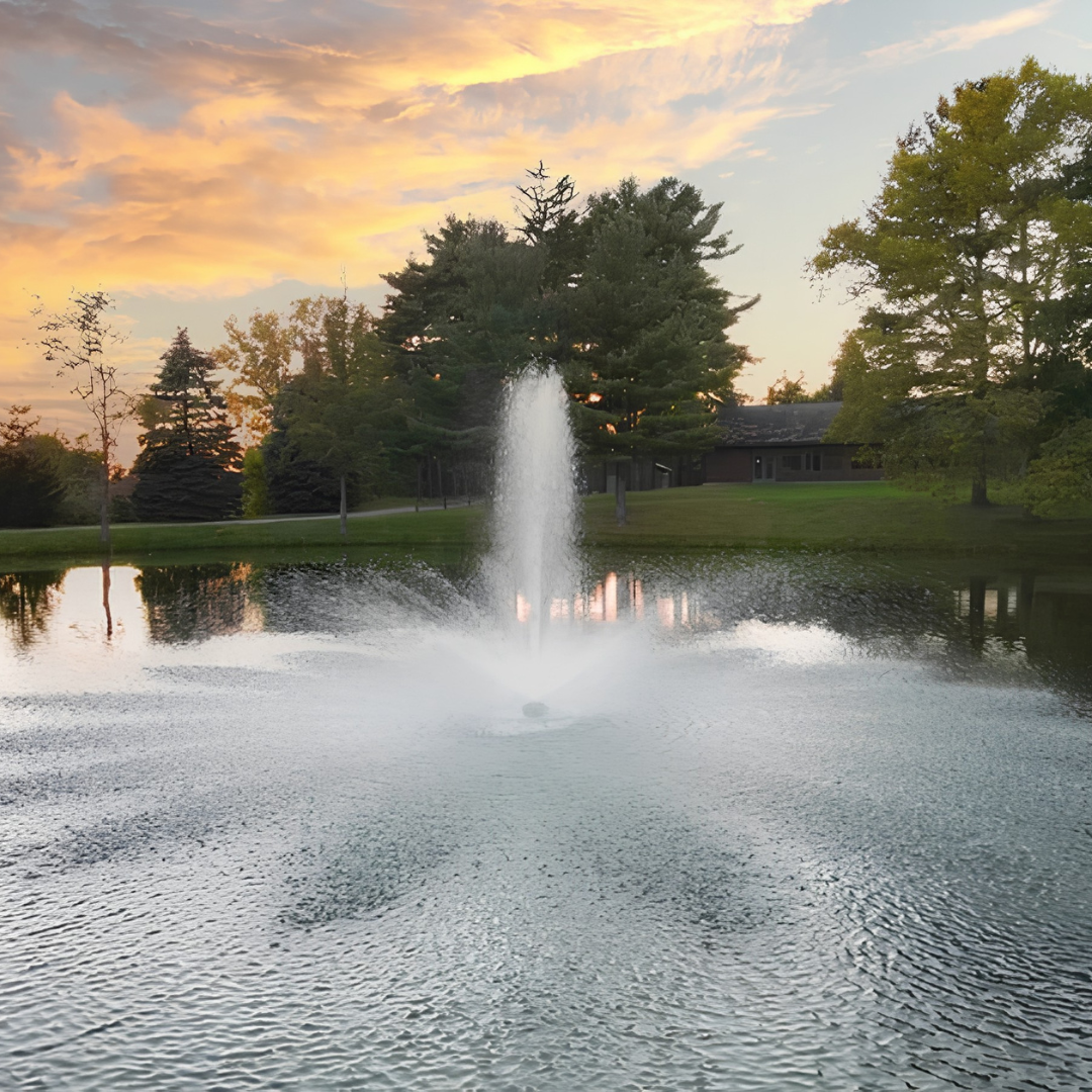Scott Aerator Baystone Fountain For Small, Residential Ponds  ½ hp 115 volts