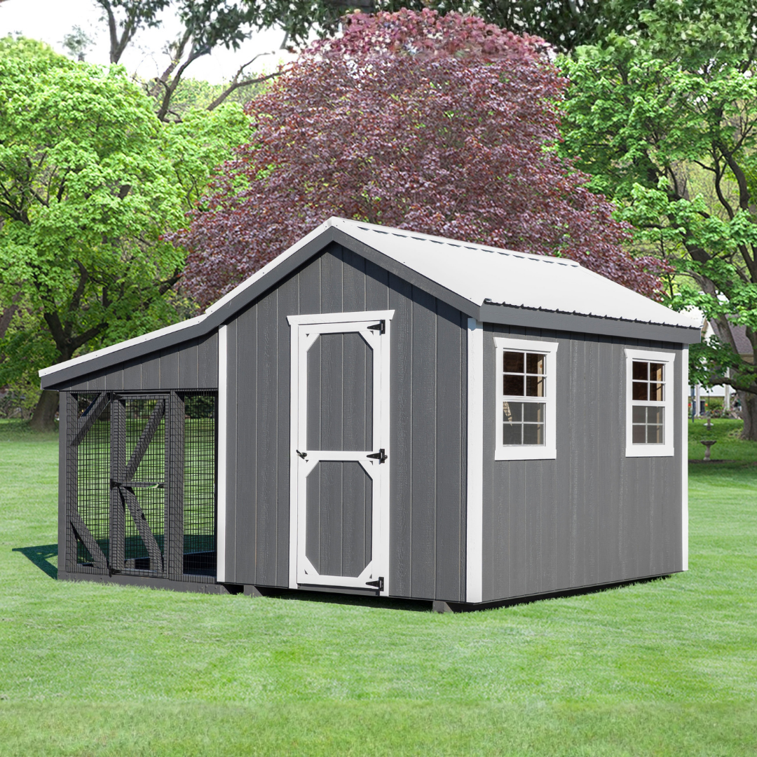 Bird in Hand 10×14 A-Frame Combination Chicken Coop